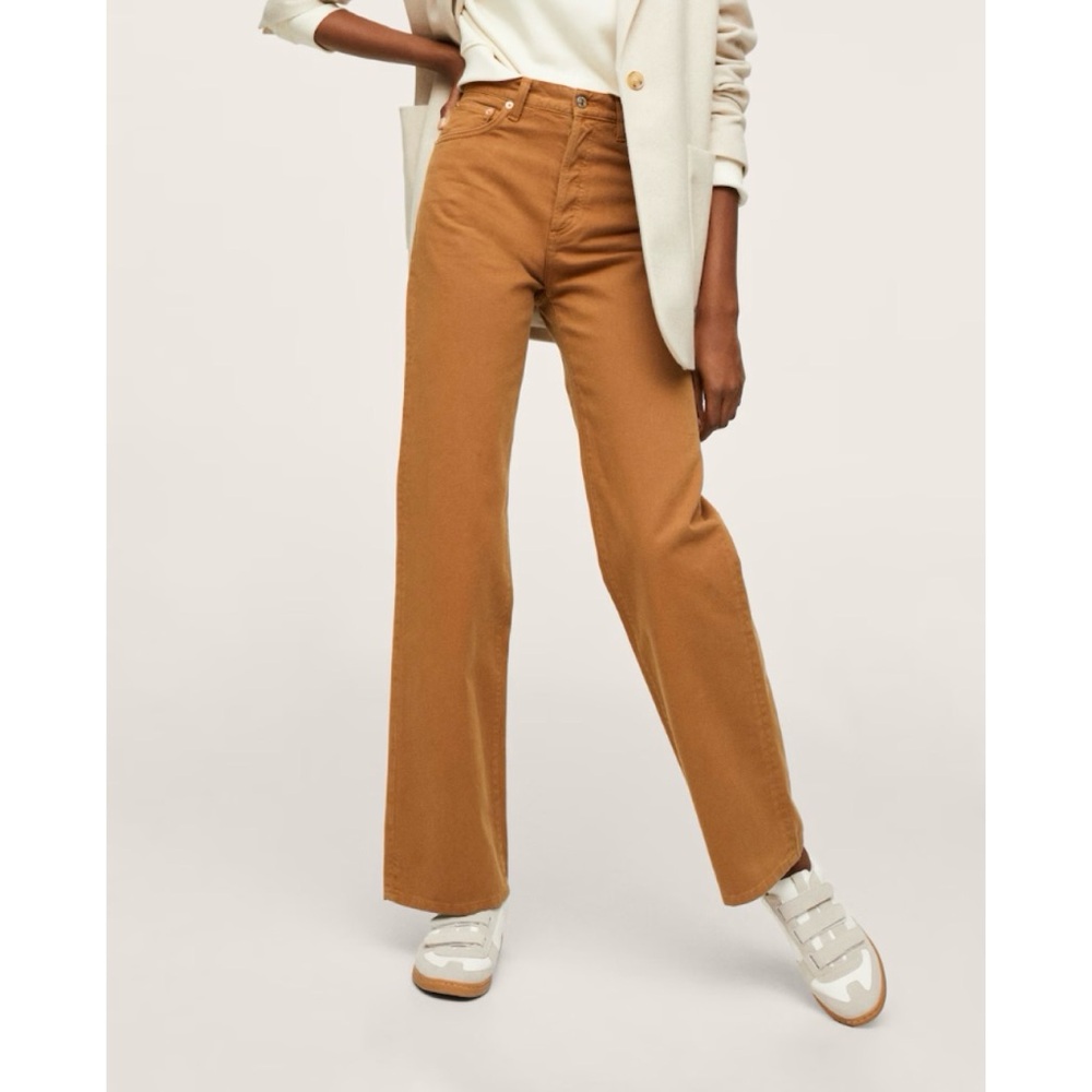 MANGO High Waist Straight Jeans